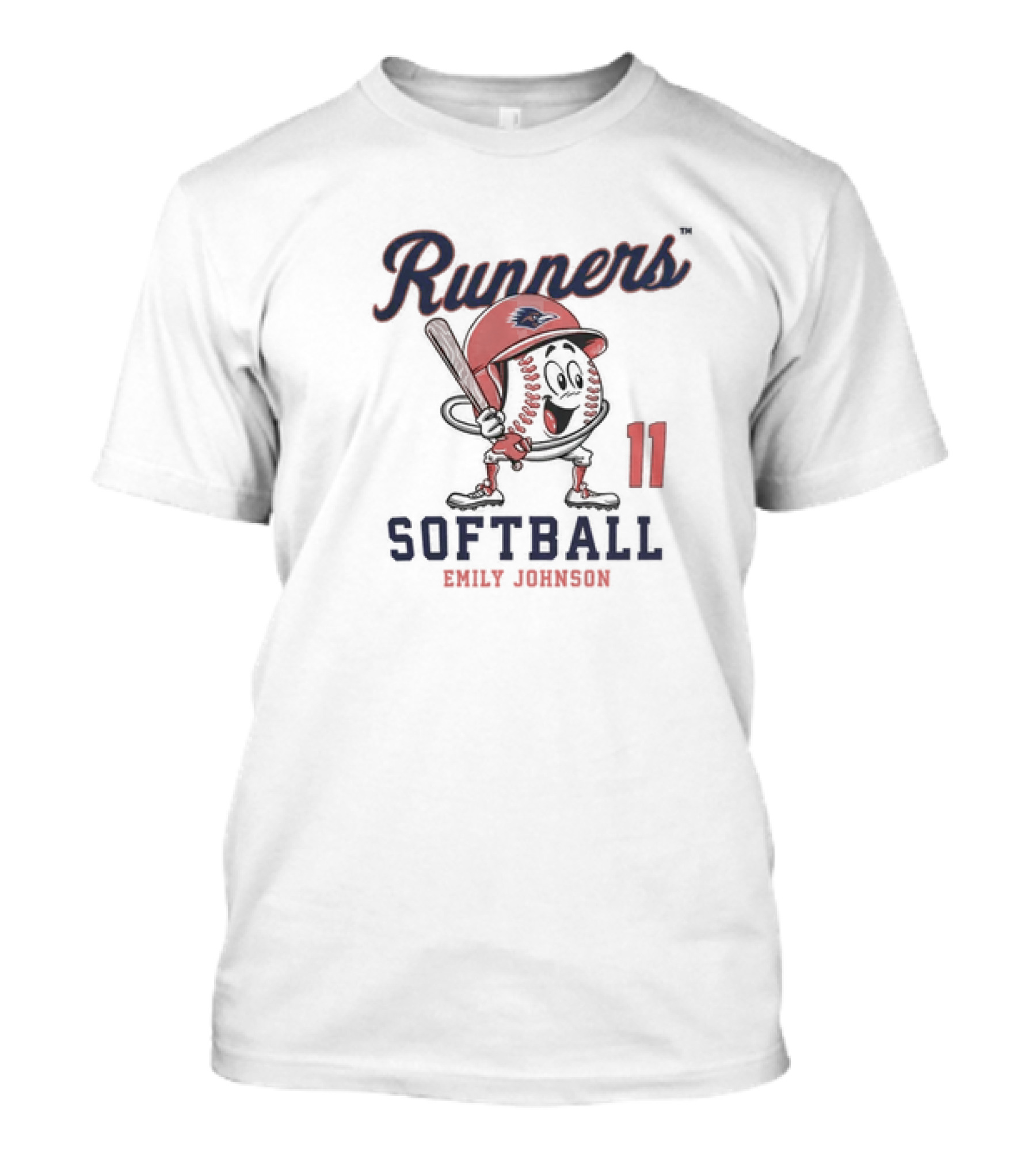 Runners Softball Emily Johnson 11 Fashion Shersey T-Shirt
