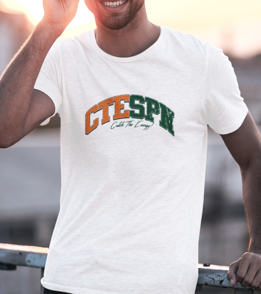 CTESPN Catch The Energy Sports Enthusiast T-Shirt