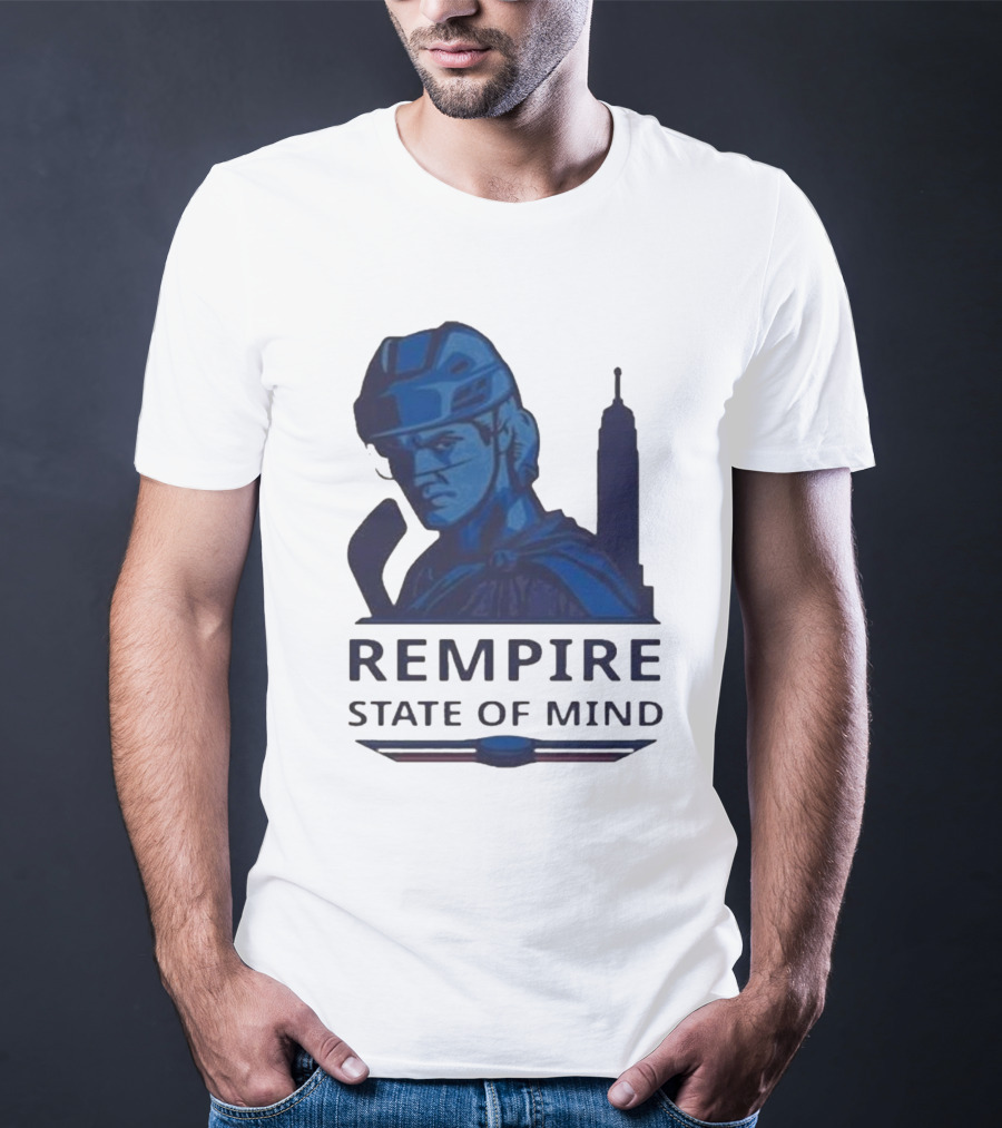 Rempire State Of Mind Matt Rempe New York Rangers Hockey Skyline T-Shirt
