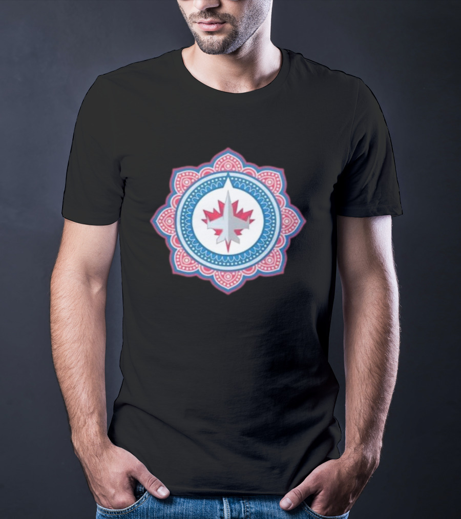 Winnipeg Jets South Asian Heritage Mandala T-Shirt
