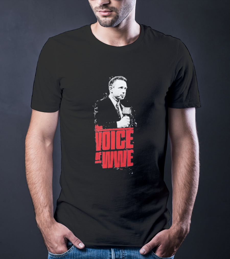 Michael Cole The Voice Of WWE Microphone T-Shirt