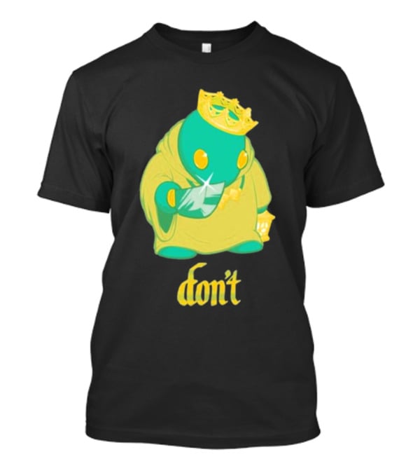 The Yetee King Don’t Green Creature With Crown And Crystal T-Shirt
