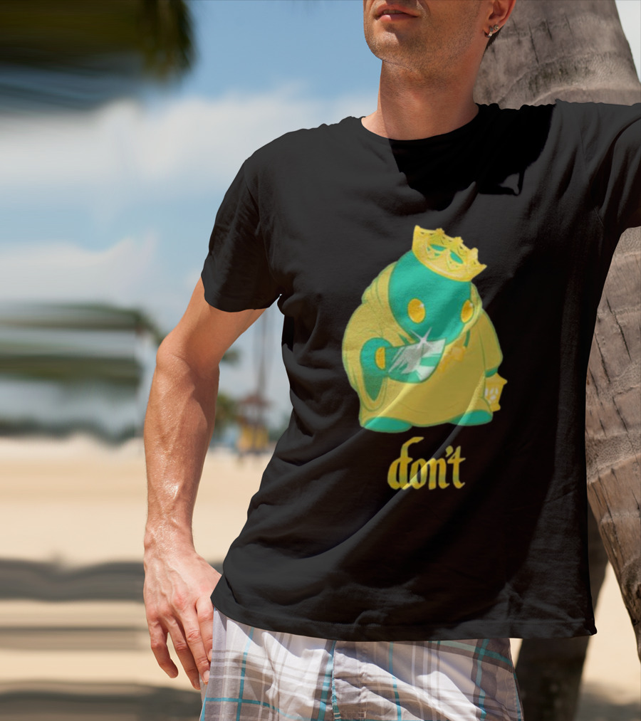 The Yetee King Don’t Green Creature With Crown And Crystal T-Shirt