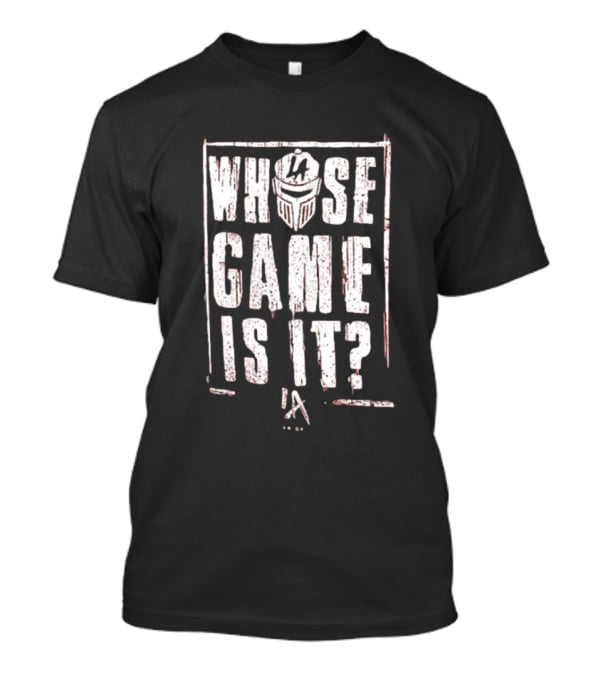 Whose Game Is It LA Knights Helmet T-Shirt