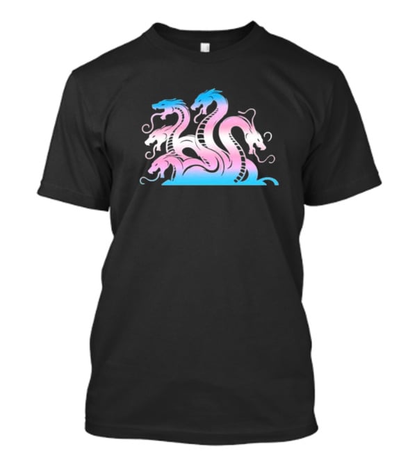Trans Rights Multi Headed Hydra Pastel Colors T-Shirt