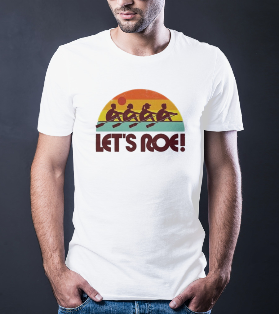 Let’s Roe Vintage Rowing Team Sunset T-Shirt