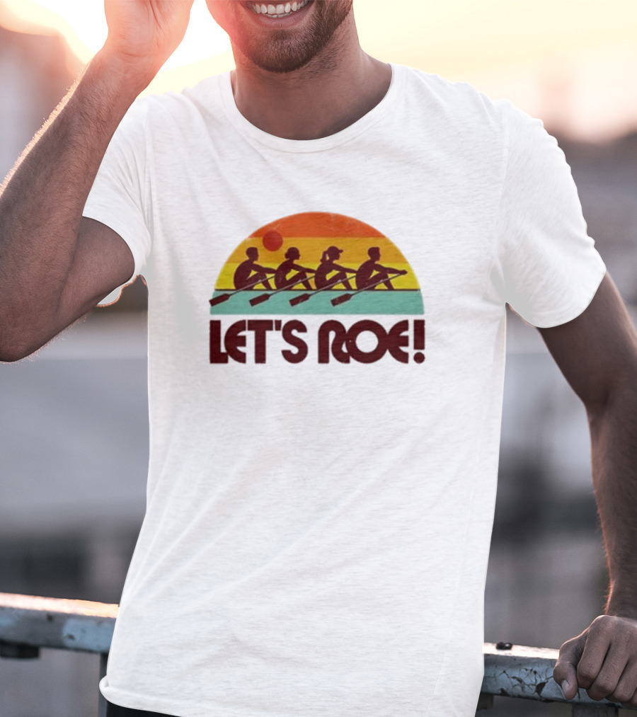 Let’s Roe Vintage Rowing Team Sunset T-Shirt