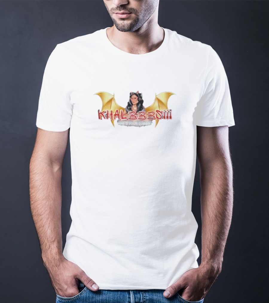 Khal333siii Winged Who's Your Queen T-Shirt