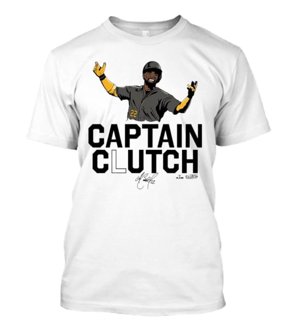 Captain Clutch Andrew McCutchen 22 Signature Gesture T-Shirt