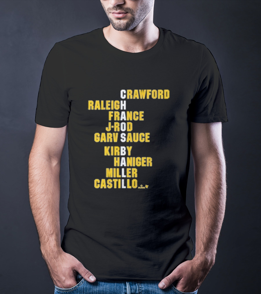 Crawford Raleigh France J-Rod Garv Sauce Kirby Haniger Miller Castillo Chaos Ball Names T-Shirt