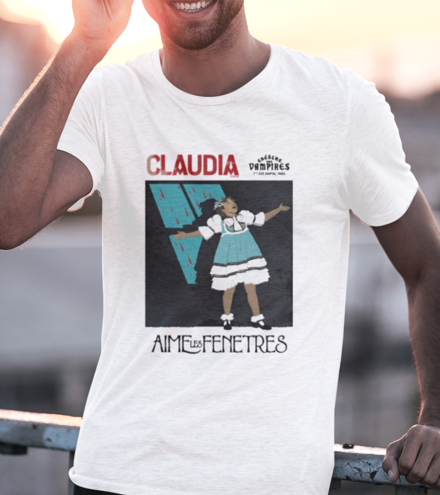 CLAUDIA Aime Les Fenêtres Chroniques Des Vampires T-Shirt