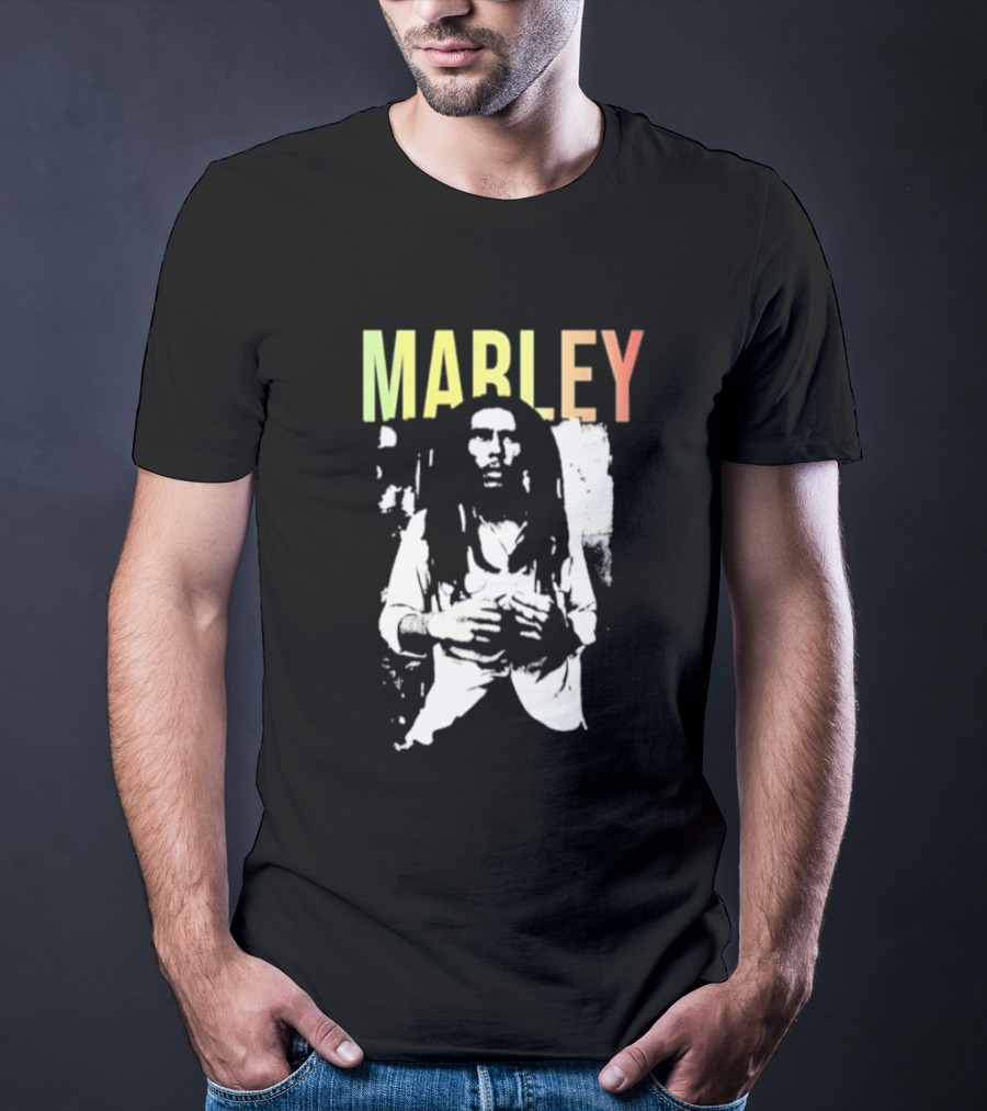 MARLEY Bob Marley Band Iconic Reggae Legend T-Shirt