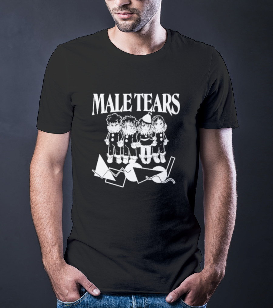 Male Tears Clown Babies With Geometric Shapes T-Shirt