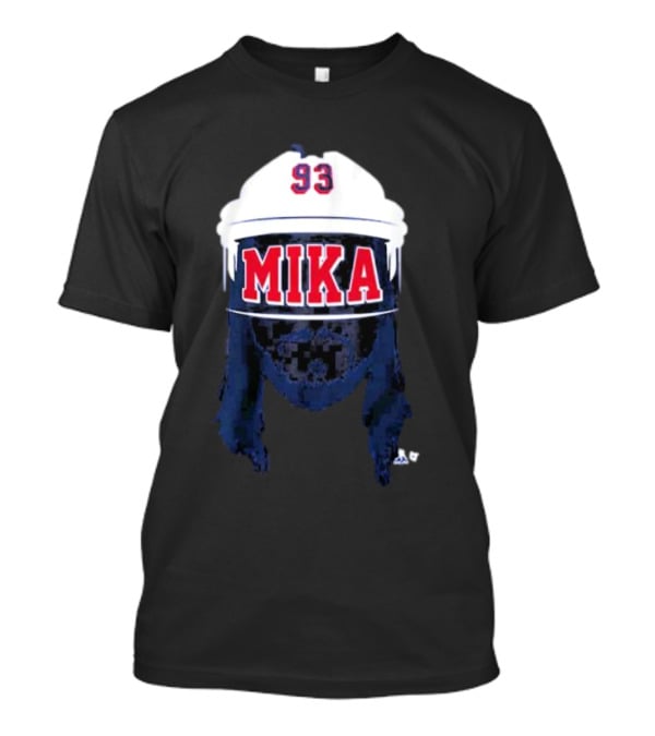 Mika Zibanejad 93 Mika Hockey Helmet T-Shirt