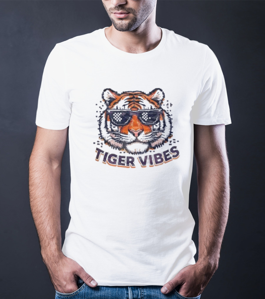 Tiger Vibes Sunglasses Cool Tiger Face T-Shirt
