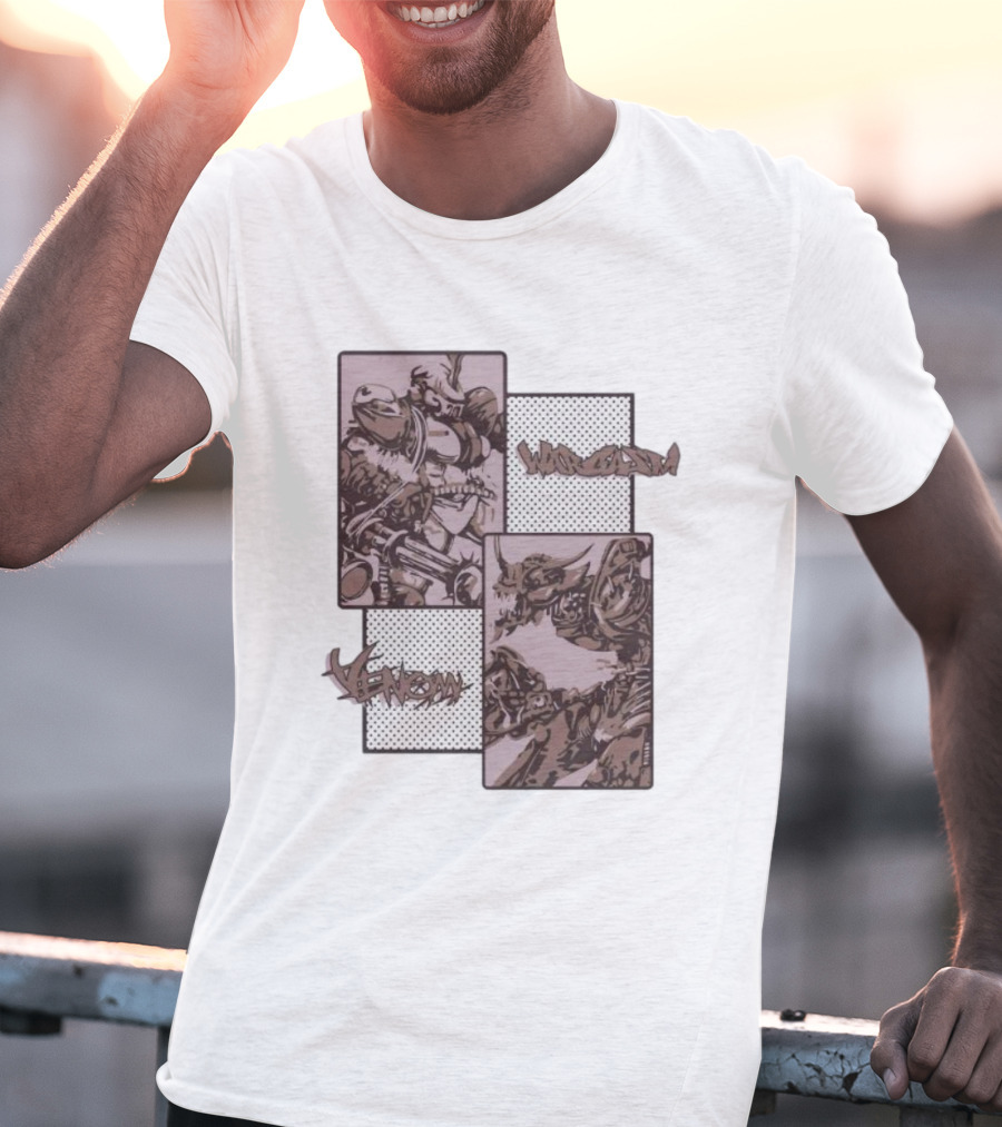 Wargasm Venom Showdown Battle Panels T-Shirt