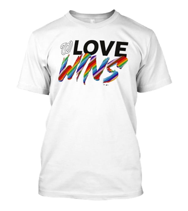 Washington Nationals Love Wins Rainbow Pride Colors T-Shirt