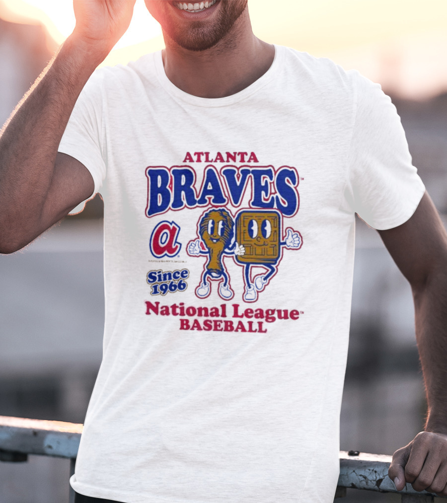 Atlanta Braves National League Baseball Since 1966 Cooperstown Collection Food Concessions T-Shirt