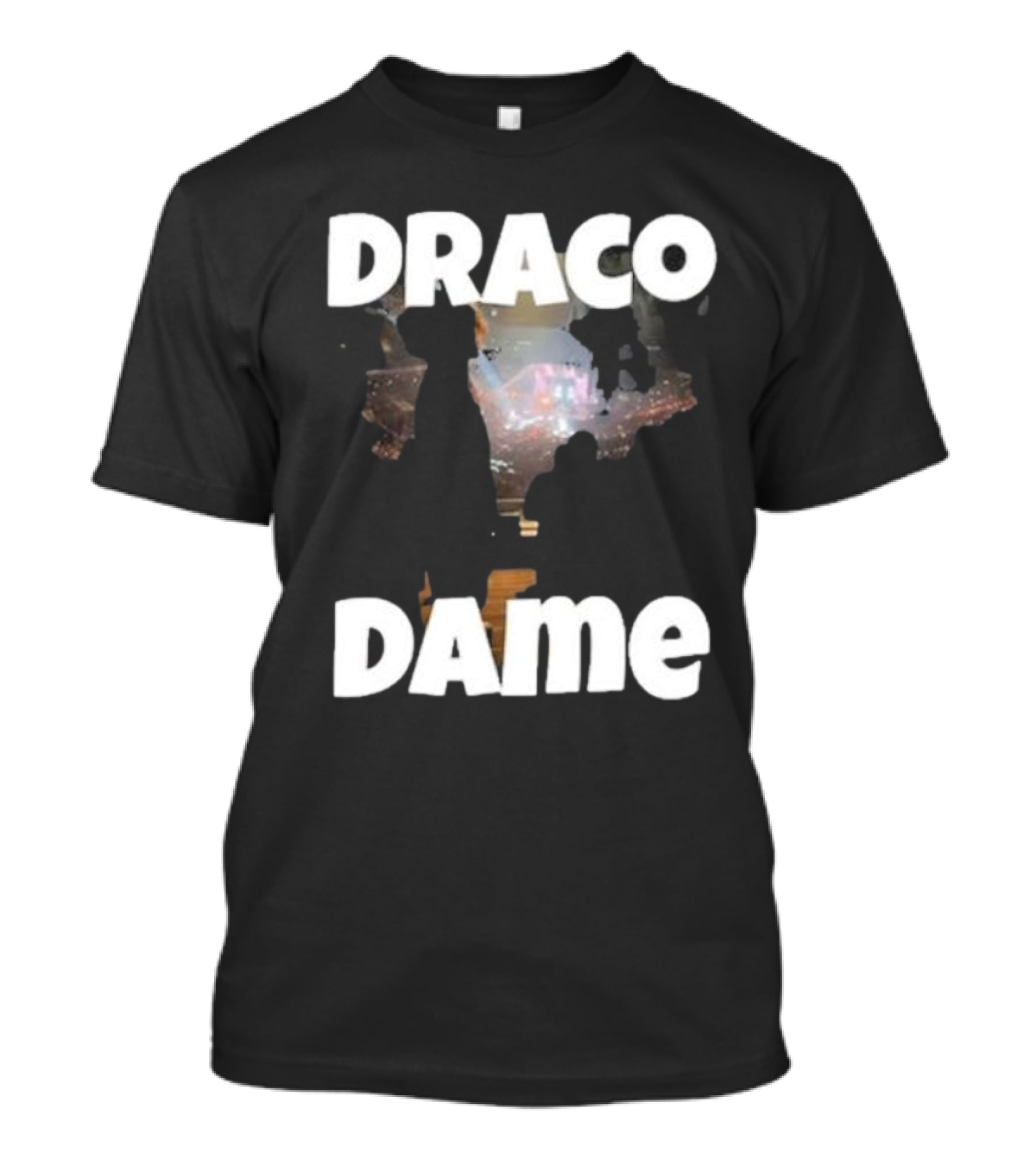 Draco Dame Basketball Arena Silhouette Scene T-Shirt