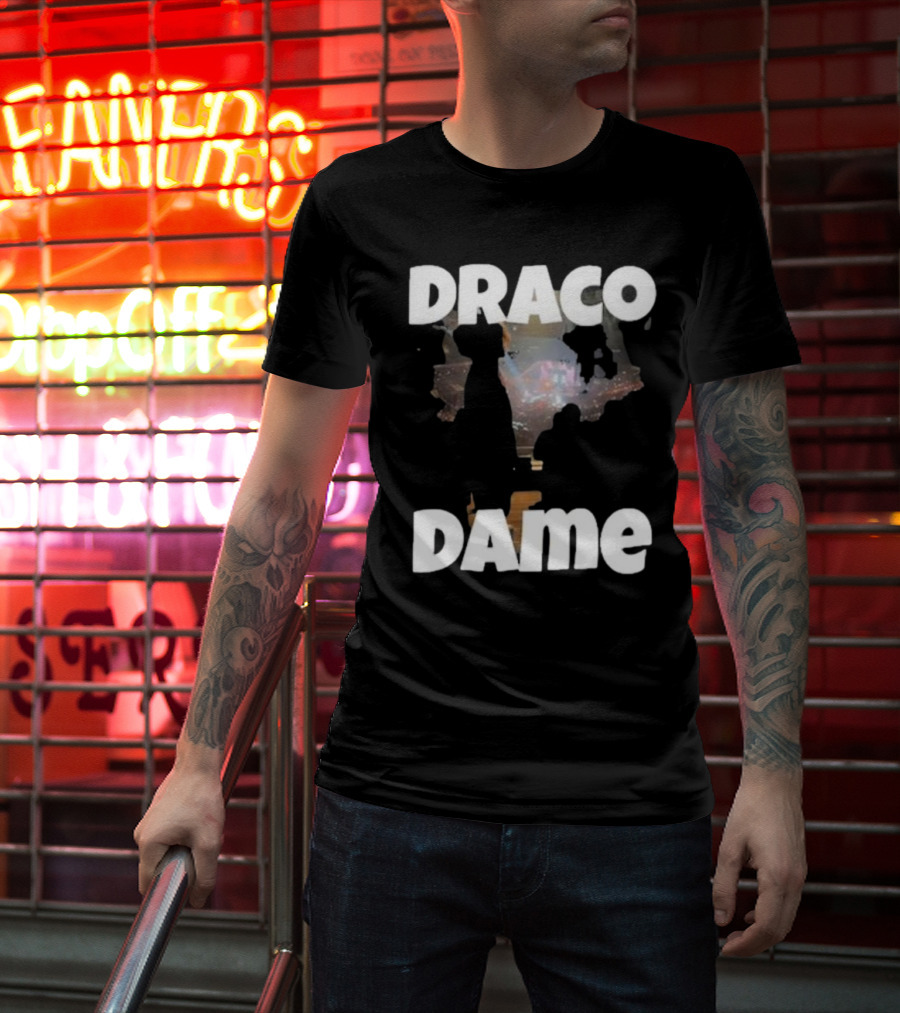 Draco Dame Basketball Arena Silhouette Scene T-Shirt