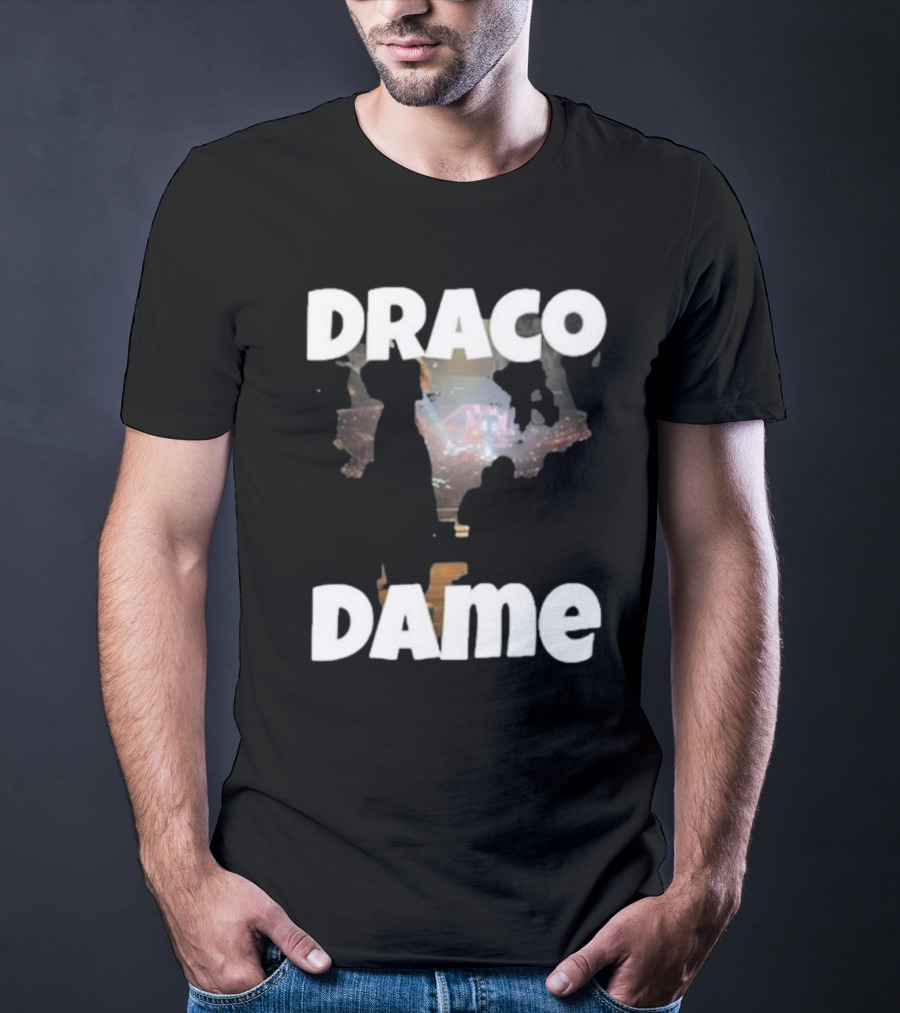 Draco Dame Basketball Arena Silhouette Scene T-Shirt
