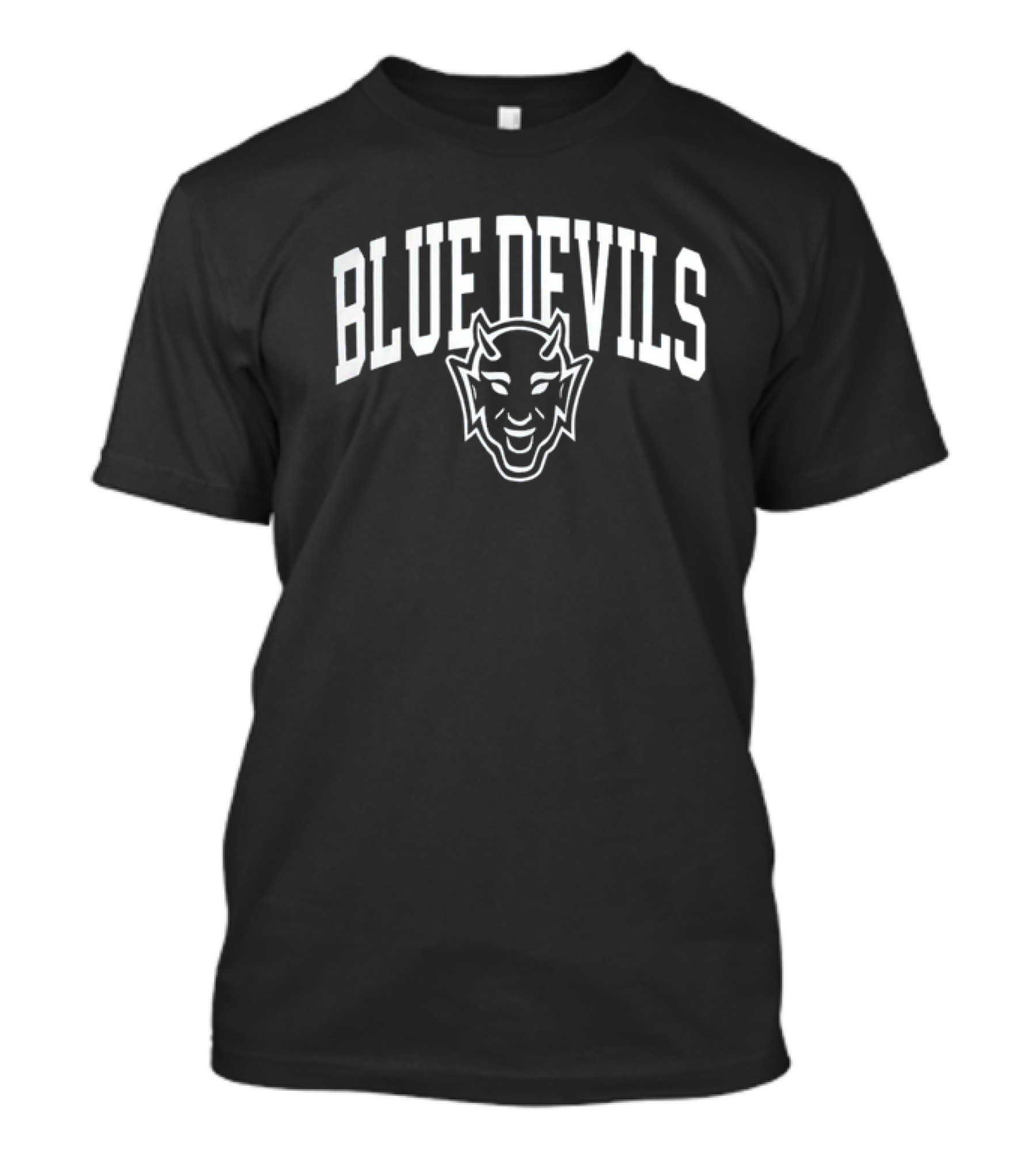 Duke Blue Devils Devil Head Emblem And Text T-Shirt