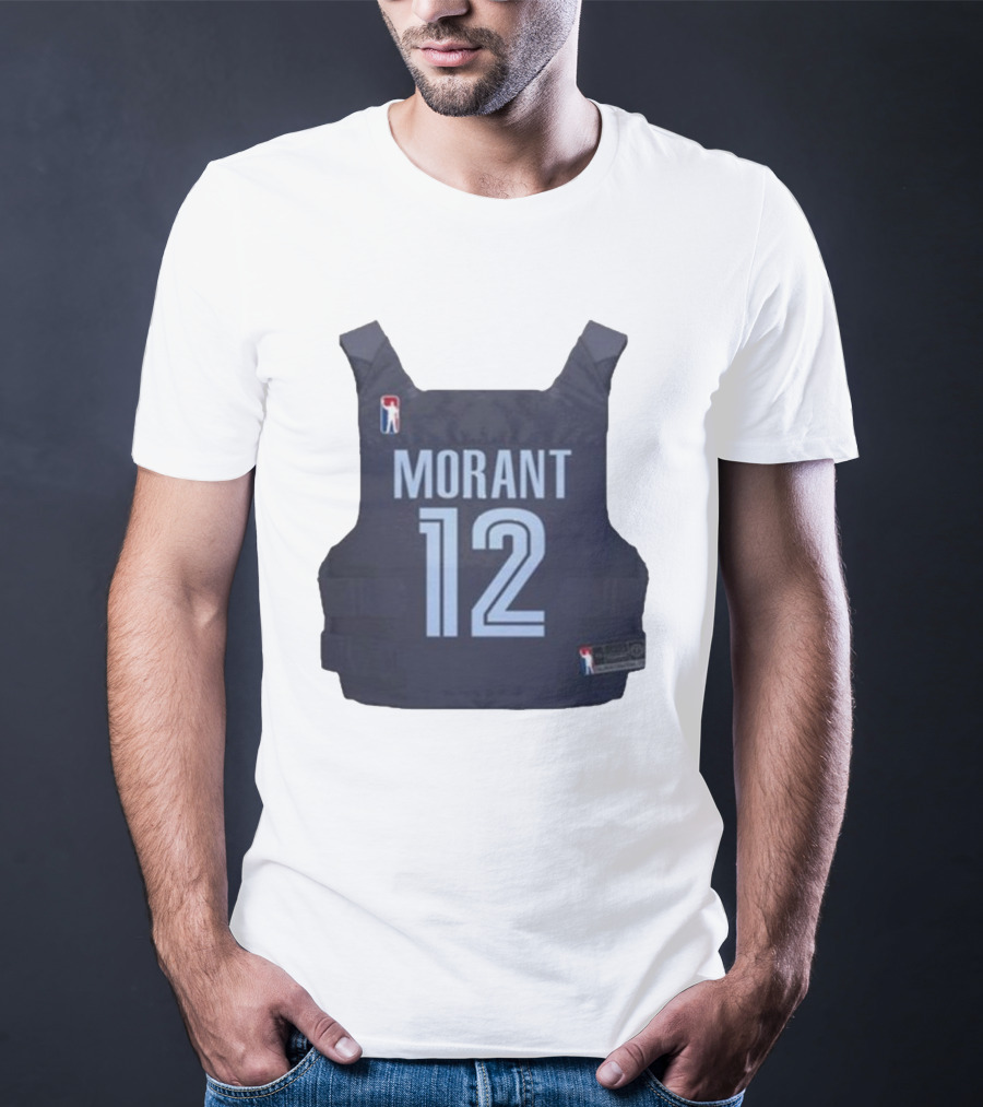 Morant 12 Bulletproof Vest Jersey NBA T-Shirt