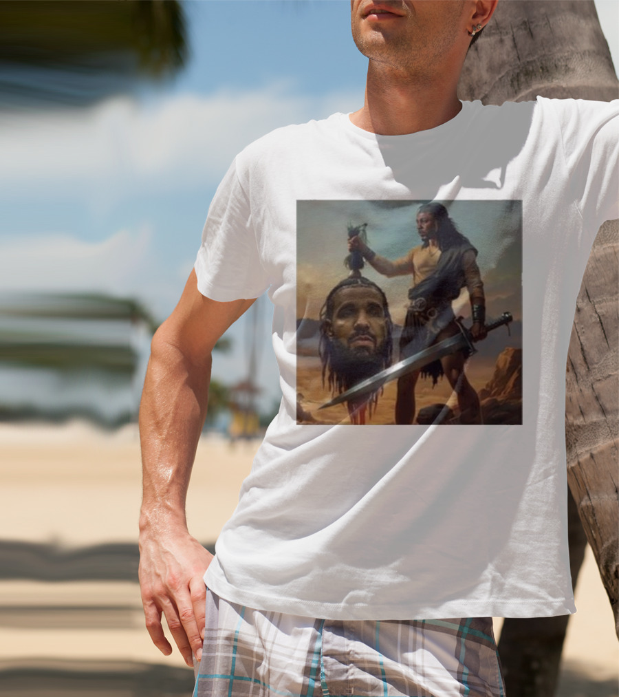 Hermainem Kendrick Holding Drake’s Head In Epic Scene T-Shirt