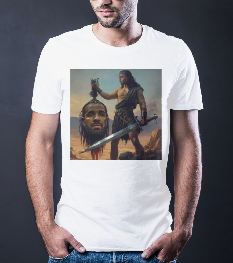 Hermainem Kendrick Holding Drake’s Head In Epic Scene T-Shirt