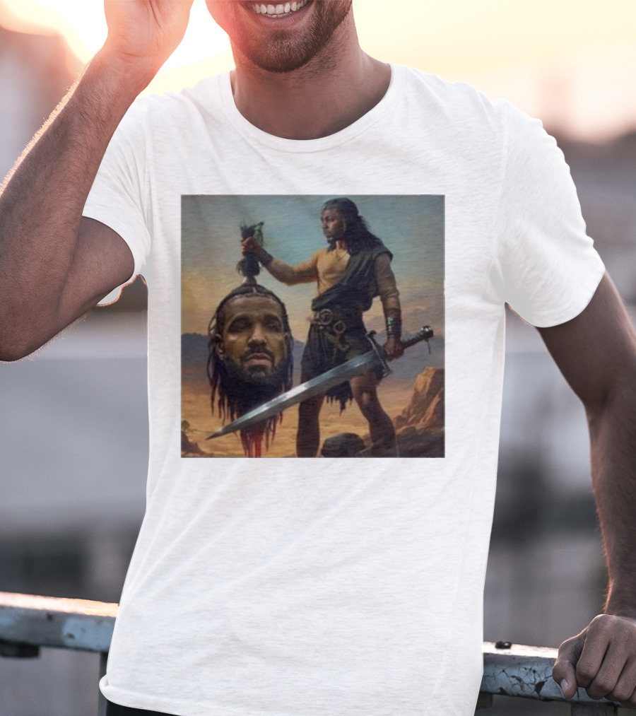 Hermainem Kendrick Holding Drake’s Head In Epic Scene T-Shirt
