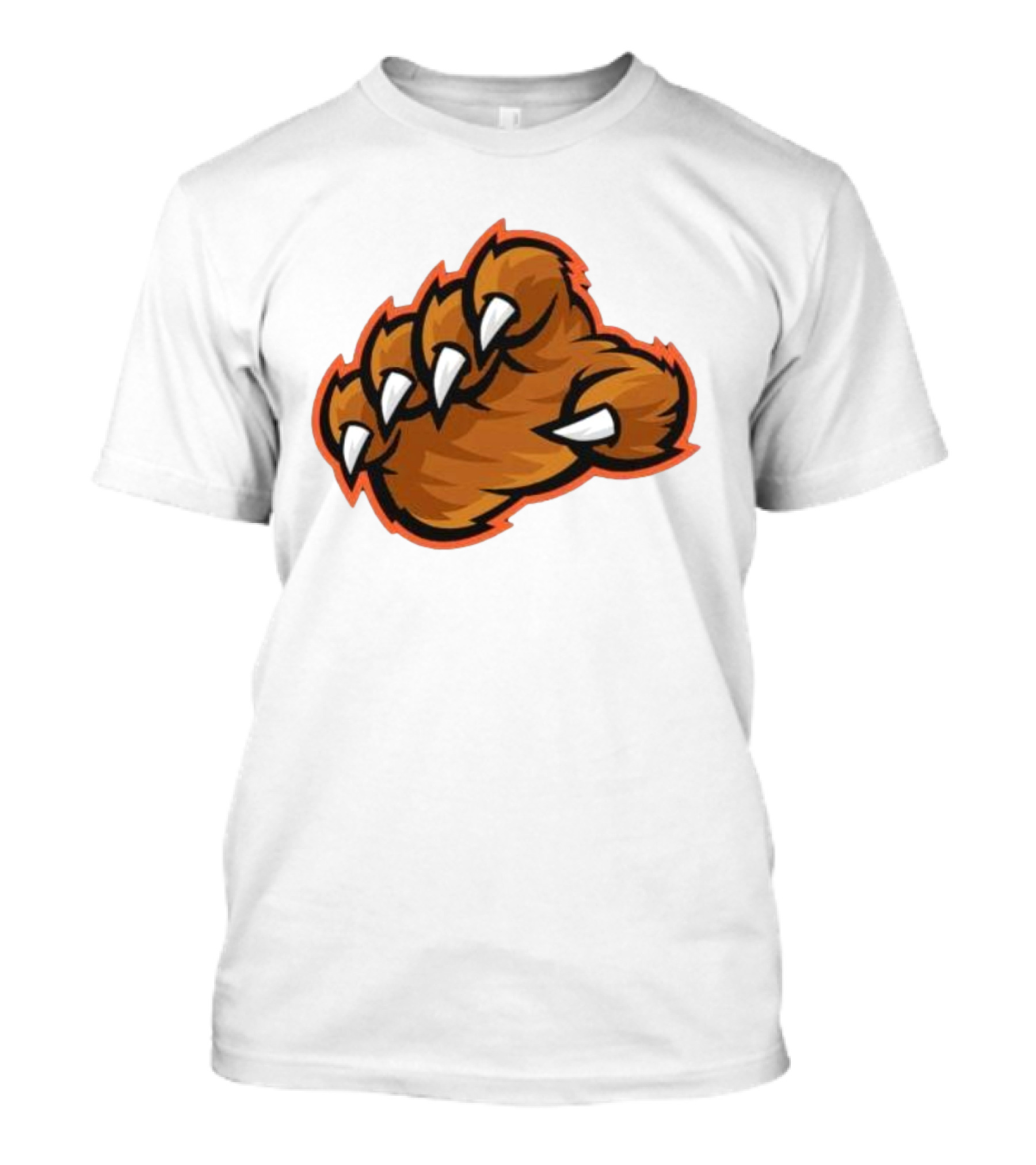 Chicago Bears The Claw Paw Logo Retro Football Fan Gear T-Shirt