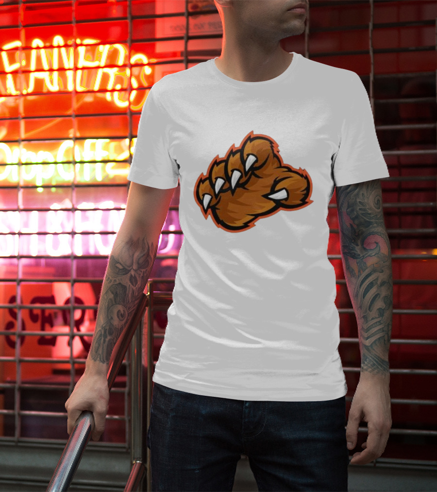 Chicago Bears The Claw Paw Logo Retro Football Fan Gear T-Shirt