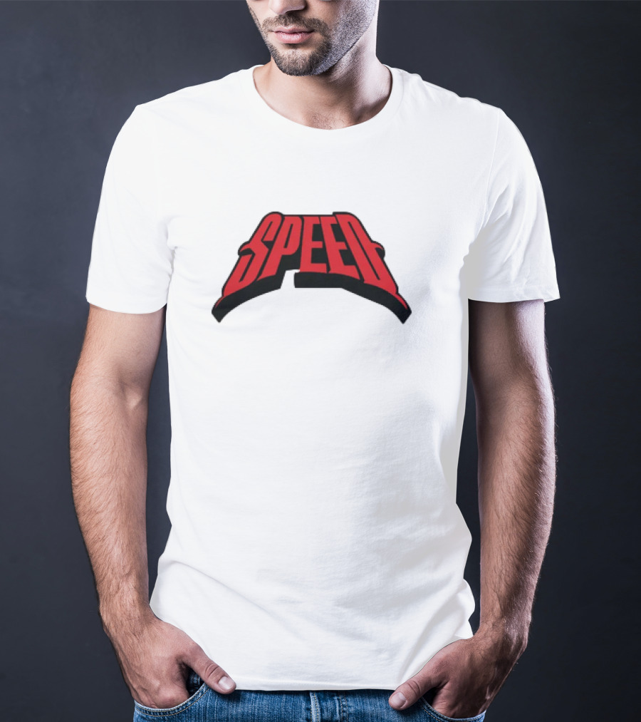 Speed Red Bold Arch Logo T-Shirt