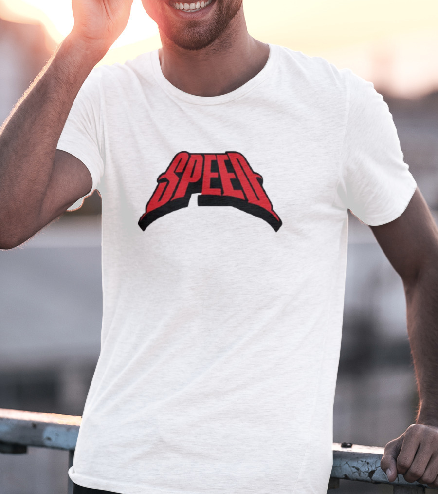 Speed Red Bold Arch Logo T-Shirt