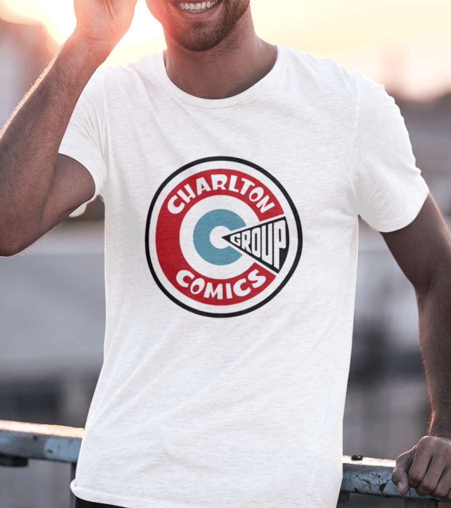 Charlton Comics Group Vintage Logo Circle Emblem T-Shirt