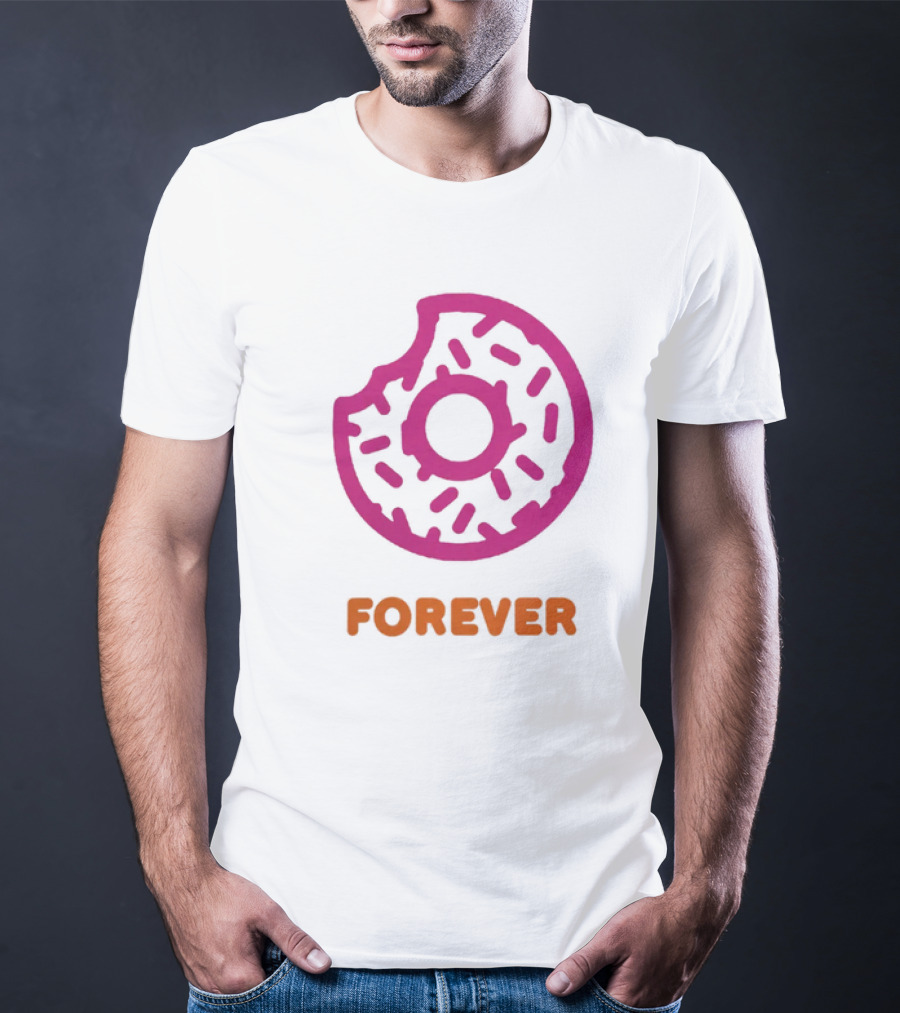Dunkin Donut Forever Merch Pink Sprinkled T-Shirt