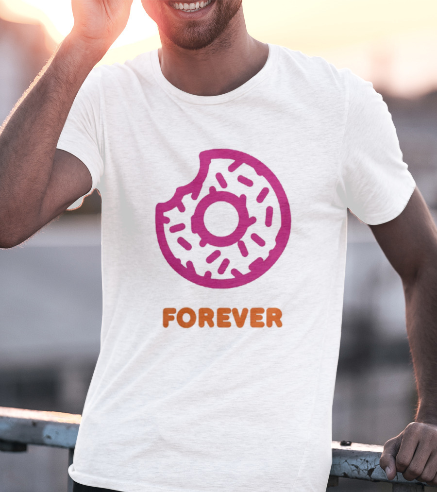 Dunkin Donut Forever Merch Pink Sprinkled T-Shirt