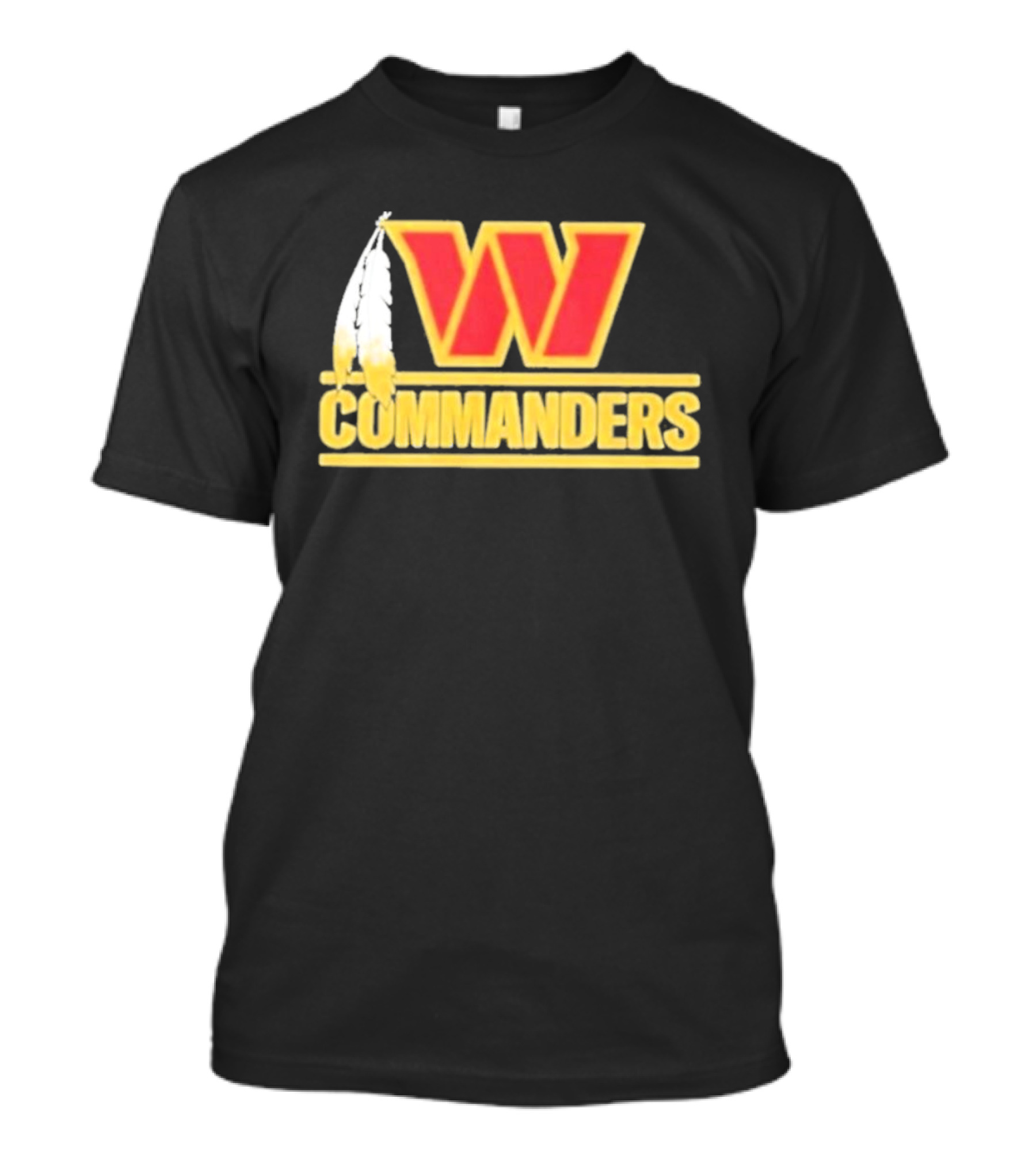 Coach Dan Quinn Commanders Logo W Feather T-Shirt