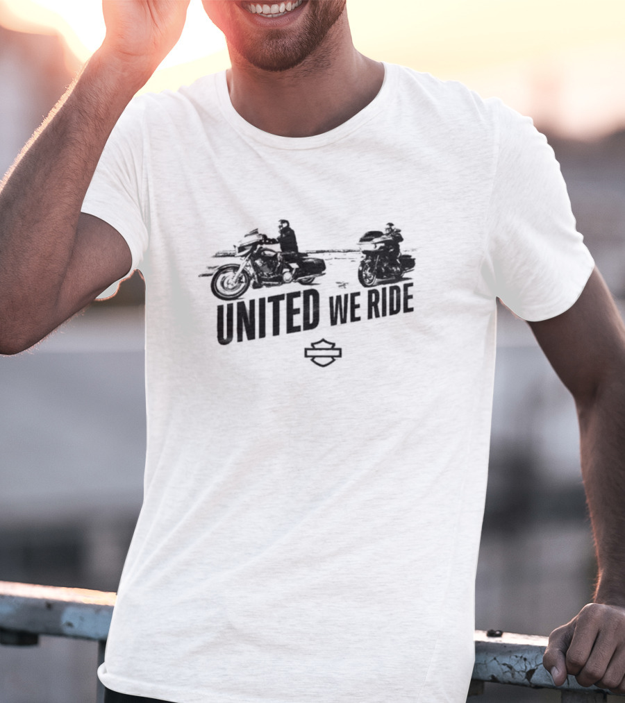 United We Ride Classic Motorbike T-Shirt