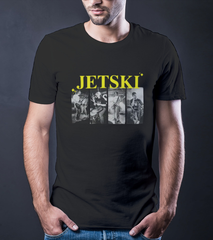 JETSKI Band Black And White Live Performance T-Shirt