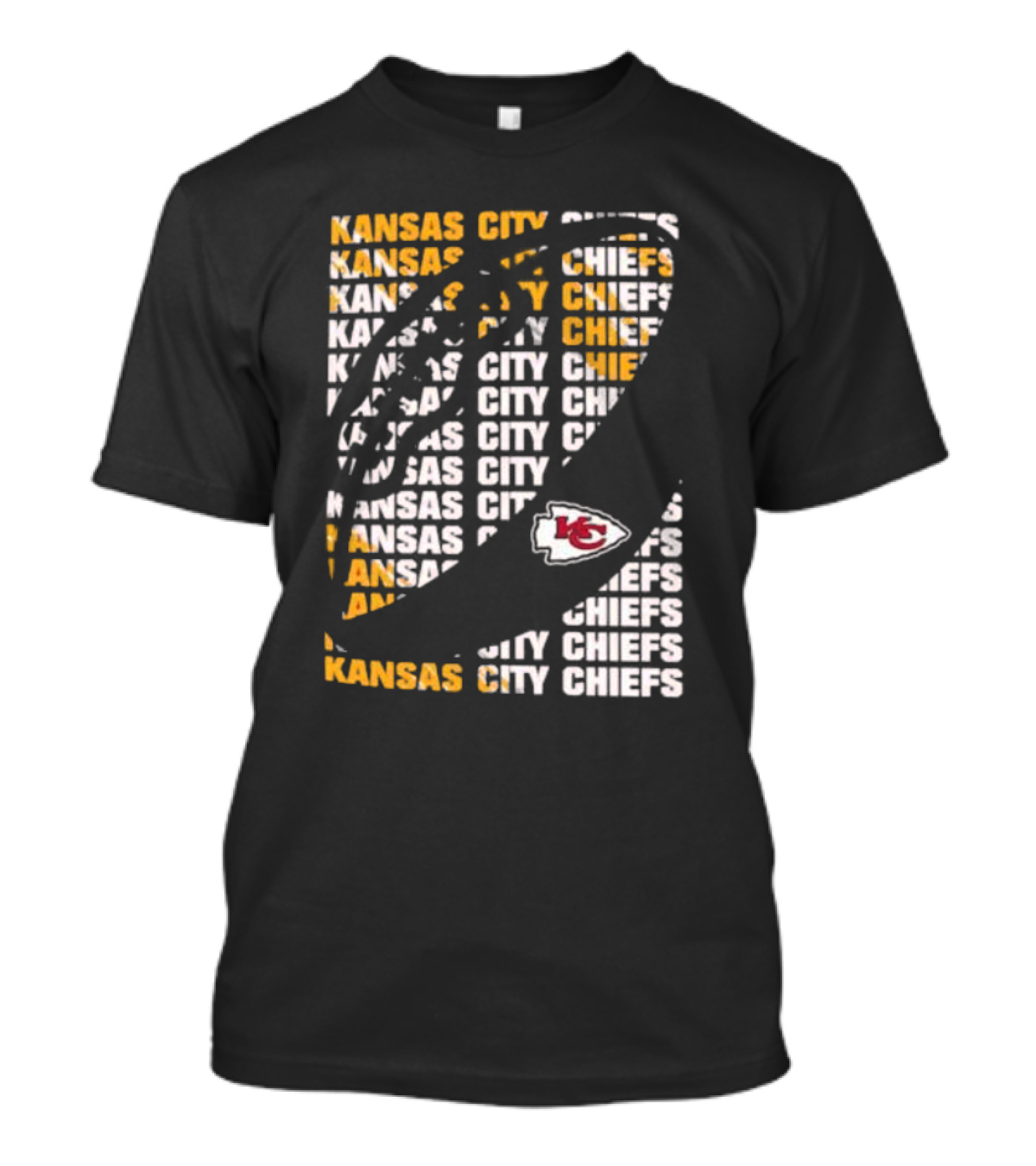 Kansas City Chiefs Youth Box Football KC Logo T-Shirt