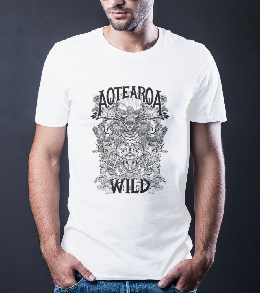 Aotearoa Wild Birds Images T-Shirt