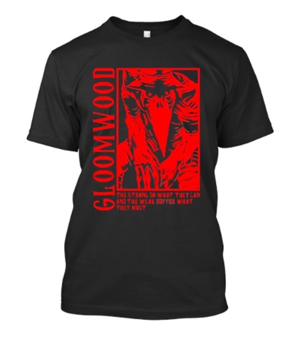 Gloomwood The Strong Do What They Can And The Weak Suffer What They Must Red Bird Mask T-Shirt