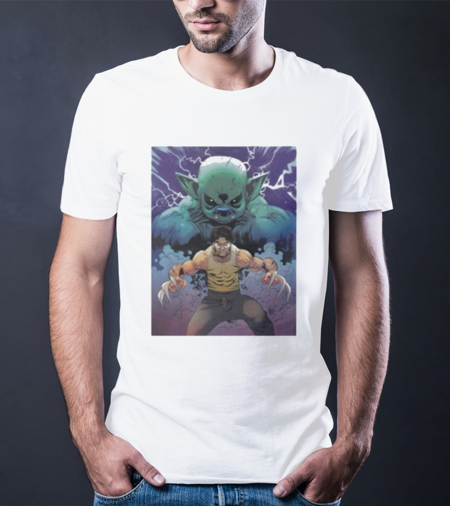 Rick Glassman Rick And Goblin Wolverine Style Fantasy T-Shirt