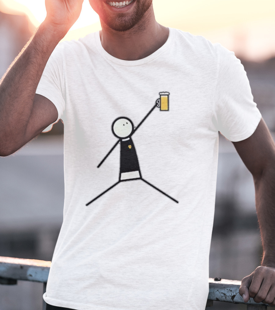 The Schottland Jumpman Stick Figure Beer Icon Scotland T-Shirt