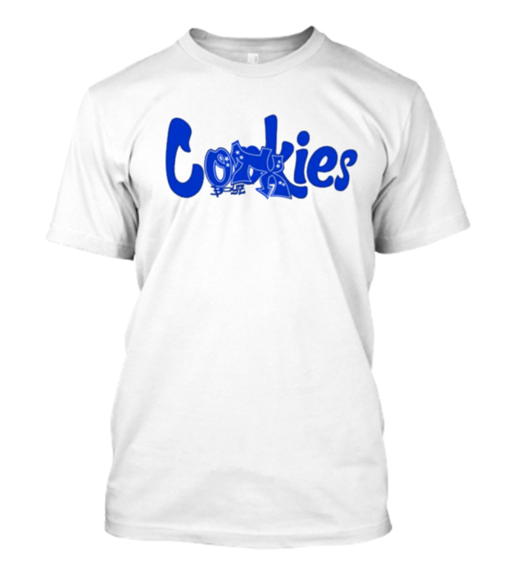 Cookies X Otxboyz Out Of The Box Graffiti Blue Streetwear Collaboration T-Shirt