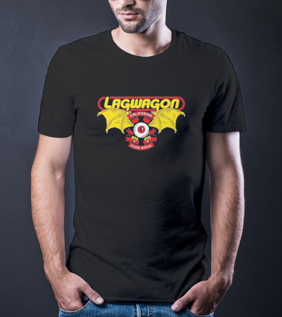 Lagwagon California Punk Rock Eye With Bat Wings T-Shirt