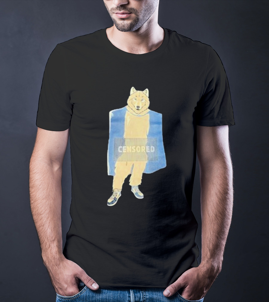 Lisan Jal Gaib Censored Wolf Retro Sneakers T-Shirt