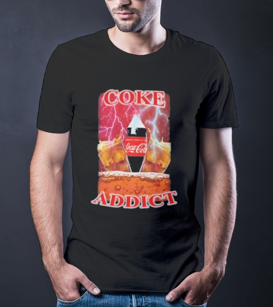 Coke Addict Orbital Clothing Coca-Cola Lightning Bubbles T-Shirt