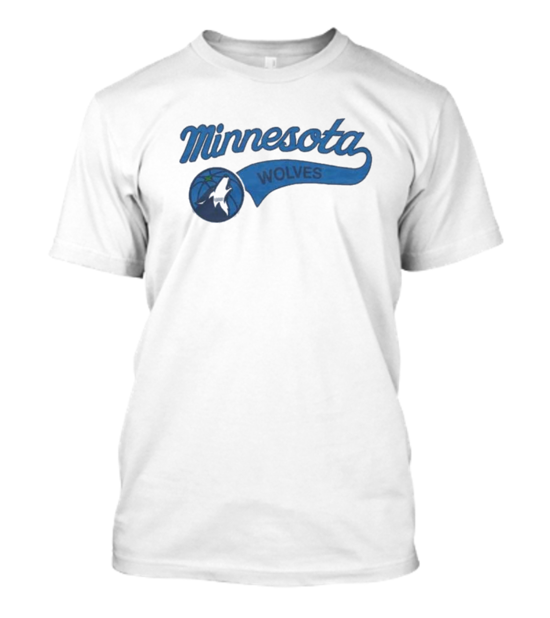 Minnesota Wolves Basketball Logo Script T-Shirt